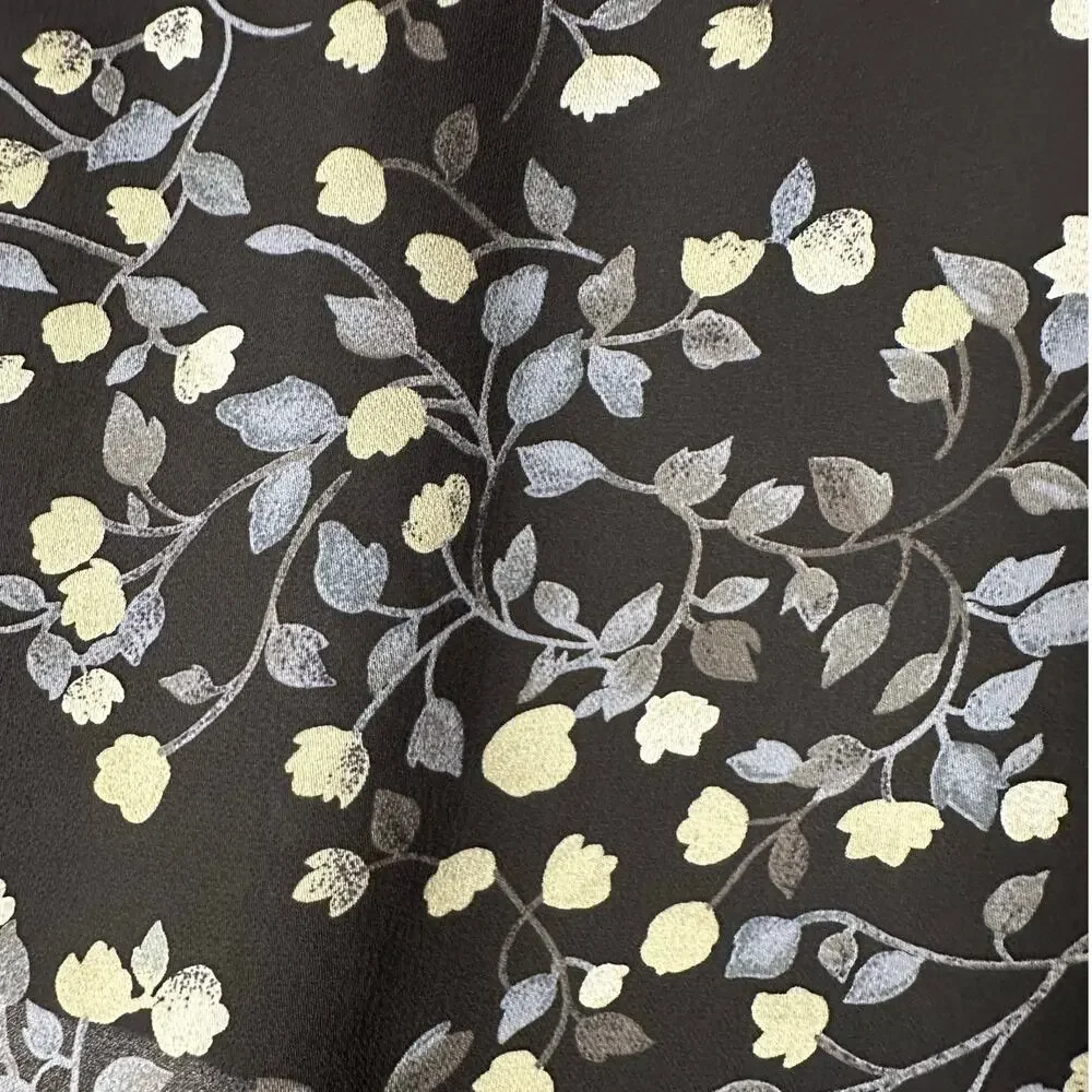 Banana Republic Vintage Black & Gray Floral Mini Skort Women's 8